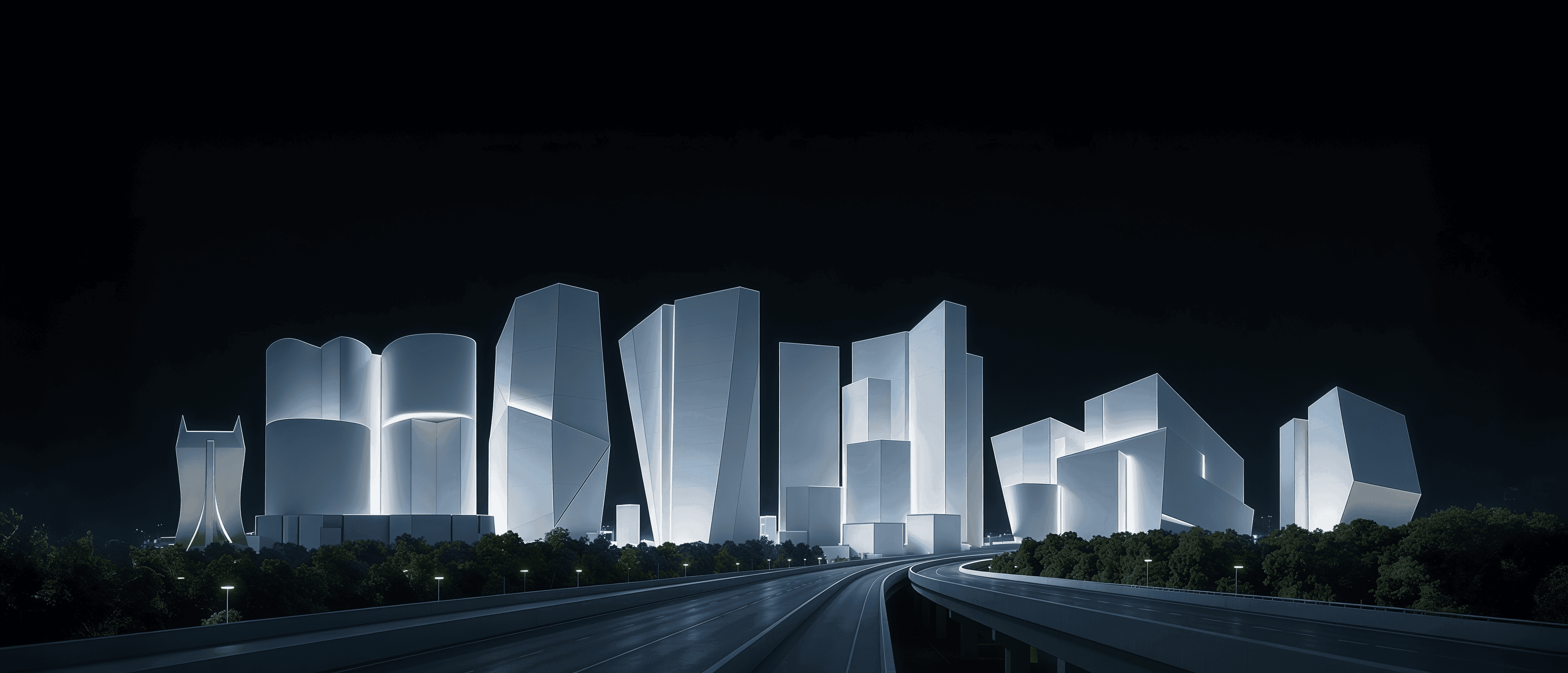 Shivalik — the urban skyline at night